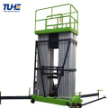 High end double mast lift double mast aluminium lift table hydraulic double mast platform indoor platform lift used to tri